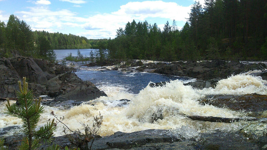 Водопад Пор-Порог, Карелия